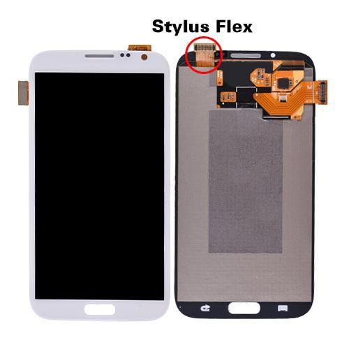LCD with Touch Screen Digitizer and Stylus Pen Flex Cable for Galaxy Note 2 N7100