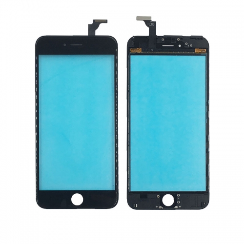 A Quality Front Glass +Frame + Touch for iPhone 6 Plus - Black