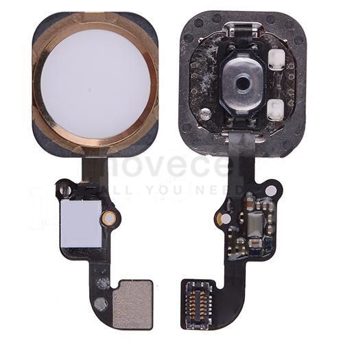 Home Button with Flex Cable Ribbon and Home Button Connector for iPhone 6/ 6 Plus-Gold