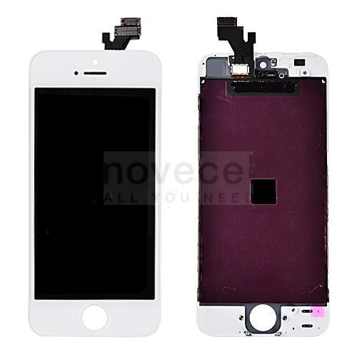 LCD with Touch Screen Digitizer and Frame for iPhone 5 (Refurbished ORI Quality) - White