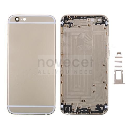Back Cover With Sim Card Tray and Buttons for iPhone 6(4.7 inches)-Gold
