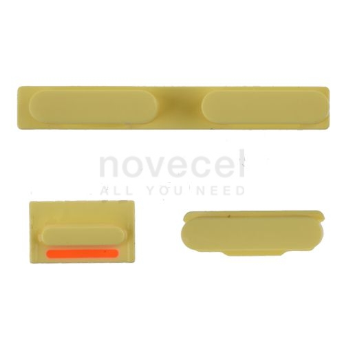 Side buttons for iPhone 5C-Yellow