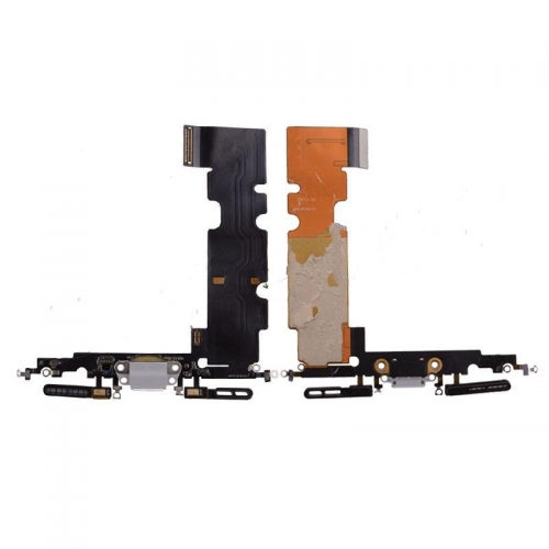 A+ Charging Port with Flex Cable and Mic for iPhone 8 Plus - White