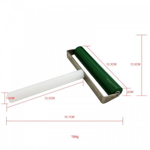 5 inchs(12.3*φ2.3cm) Manual Silicone Roller for applying OCA and polarisor-Green