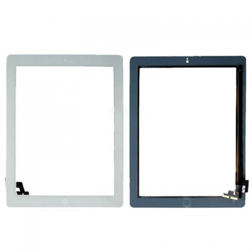 A+ Touch Screen Digitizer with Home Button for iPad 2(ORI Quality) - White