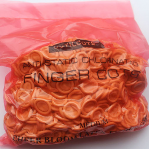 300pcs/Bag Anti-slip  Latex Finger Cots Rubber Protector(Super High Quality)