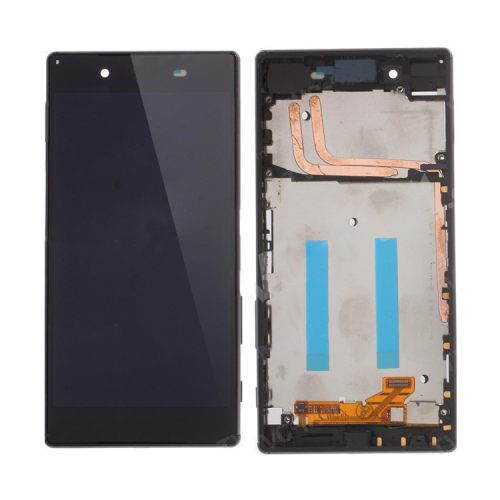 LCD Screen and Digitizer Assembly with Front Housing for Sony Xperia Z5 (OEM material assembly) - Black