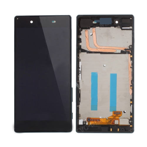LCD Screen and Digitizer Assembly with Front Housing for Sony Xperia Z5 (OEM material assembly) - Dark Blue