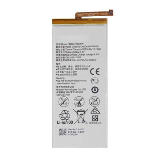2680mAh OEM Li-polymer Battery Replacement for Huawei Ascend P8