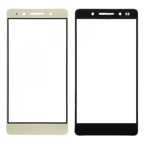 For Huawei Honor 7 Front Outer Screen Glass Lens - Gold