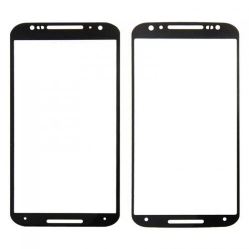 Front Screen Outer Glass Lens Replacement for Motorola Moto X (2nd Gen) / XT1095(Black )