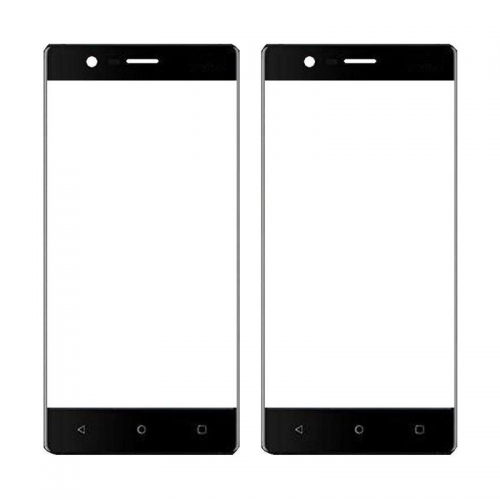 Front Glass Lens For Nokia 3-Black