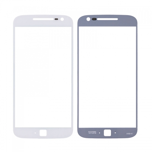 For Motorola Moto G4 Plus Front Glass Lens -White