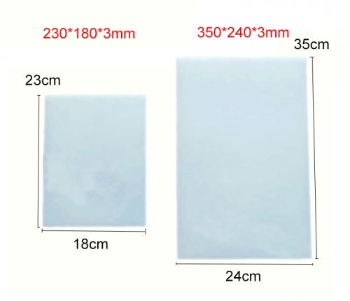 230*180*3mm/ 350*240*3mm High Temperature Non Slip Silicone Rubber Pad Cooling thermal Sheet
