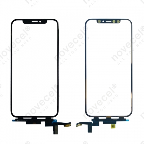 Front Glass with Touch Flex Cable for iPhone XS_Short Flex