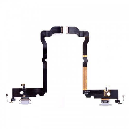 OEM Charging Port with Flex Cable for XS Max(6.5 inches) - Silver