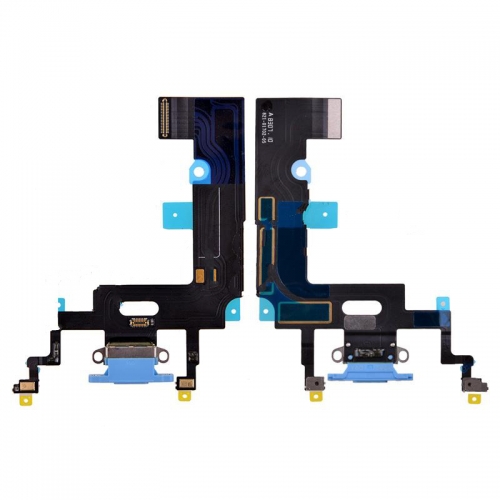 OEM Charging Port with Flex Cable for XR(6.1 inches) - Blue