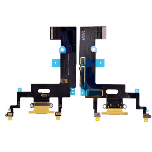 OEM Charging Port with Flex Cable for XR(6.1 inches) - Yellow