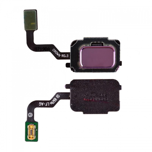 Home Button with Flex Cable,Connector and Fingerprint Scanner Sensor for Samsung Galaxy Note 9 N960 - Purple