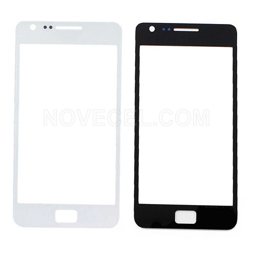 Front Glass Lens Screen Cover for i9300 Galaxy S II S2 -Generic/Black