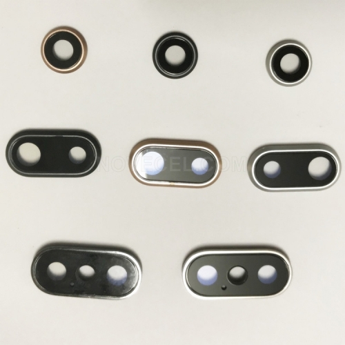10pcs Rear Camera lens Frame+Lens for iPhone Xs/ Xs Max - Gold