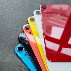 Back Cover Glass with Lens Frame + Lens for iPhone XR