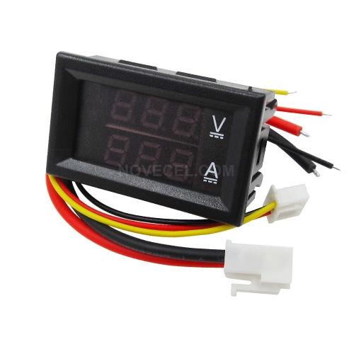 DC 0-100V 10A Voltmeter Ammeter Red+ Blue LED Amp Dual Digital Volt Meter Gauge LED display