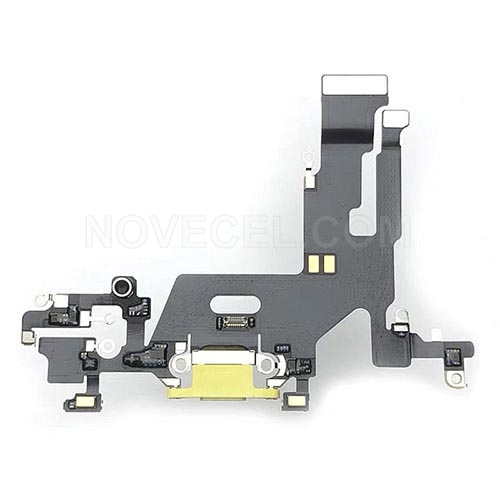 OEM Charging Port with Flex Cable for iPhone 11_Yellow