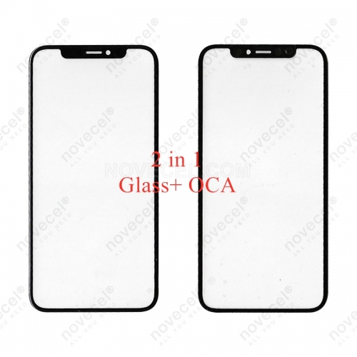 A+ Front Screen Glass Lens + OCA Replacement for iPhone 11_Black