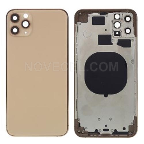 Battery Housing Cover + Side Buttons for 11 Pro Max_Gold