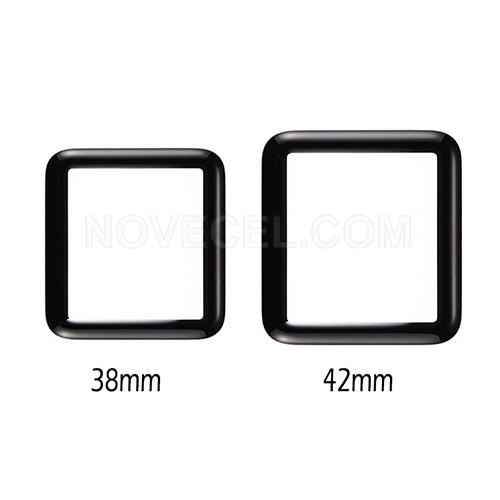 Front Screen Glass Only for Apple Watch Series S1 42mm-Black