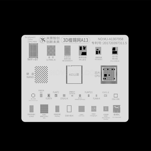 MIJING 3D Stencil for IP A13