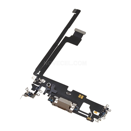 ORI Charging Port with Flex Cable for iPhone 12 Pro Max_Gold