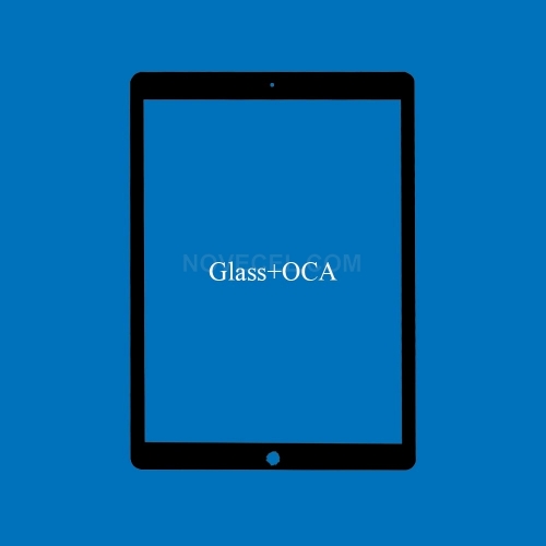 Front Screen Glass Lens with OCA for iPad 12.9 (2015)_Black