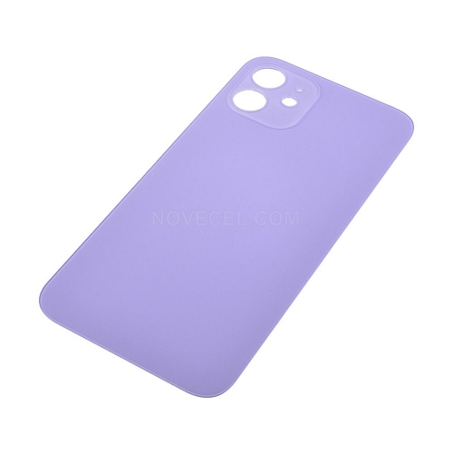 Big Hole Rear Glass Replacement Parts for iPhone 12_Purple