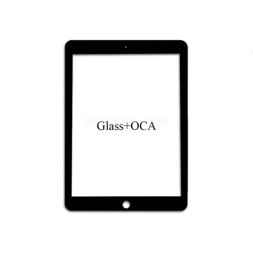 Front Screen Glass Lens with OCA for iPad 9.7 (2016)_Black