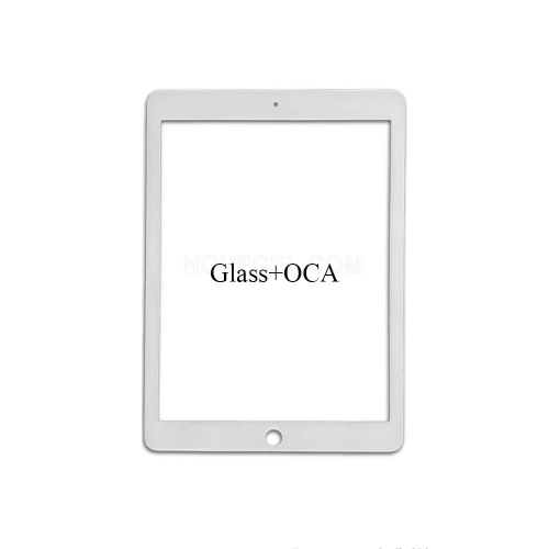 Front Screen Glass Lens with OCA for iPad 9.7 (2016)_White