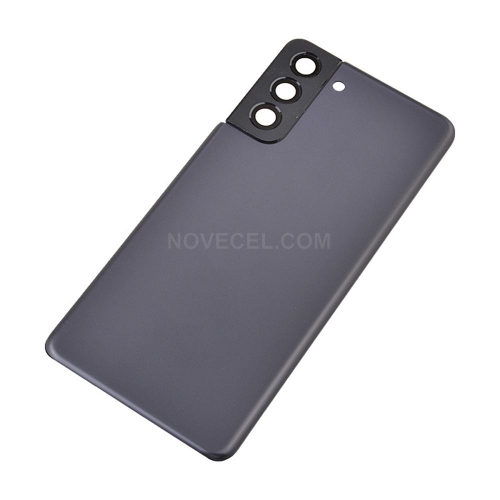 Back Cover with Camera Glass Lens for Samsung Galaxy S21 G991_Gray