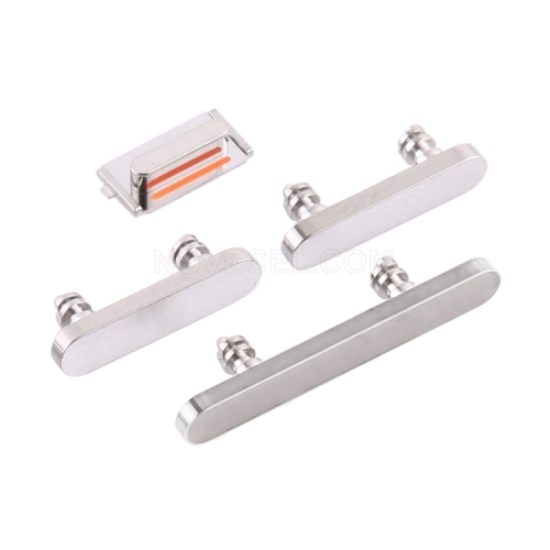 Side Button Set (Power/Volume/Mute Buttons) for iPhone 12 Pro/Max_Silver