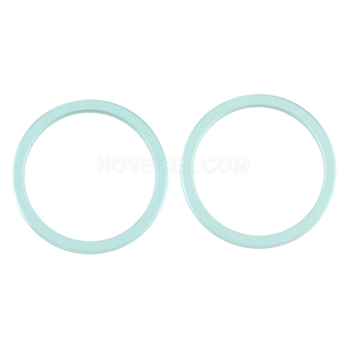 2 PCS/Set Rear Camera Outer Ring for iPhone 12/mini_Green