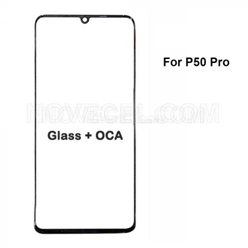 OCA Laminated Outer Glass For Huawei P50 Pro Black