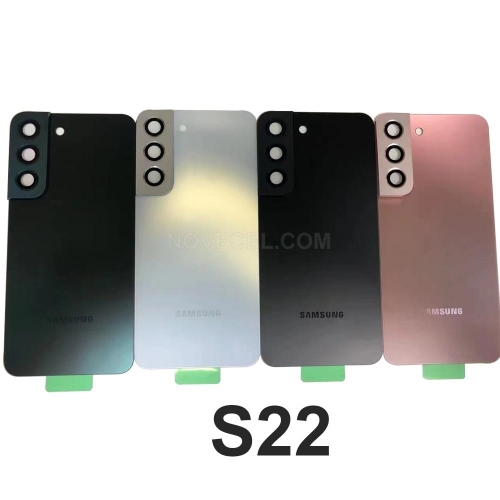 For Samsung Galaxy S22 /S901 Back Cover Replacement With Lens Green