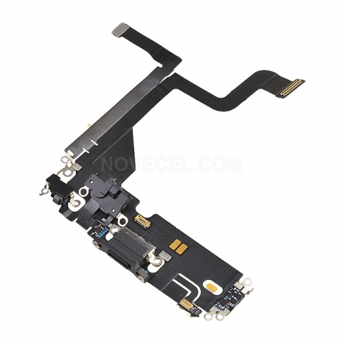 ORI Charging Port with Flex Cable for iPhone 13 Pro _Black Graphite