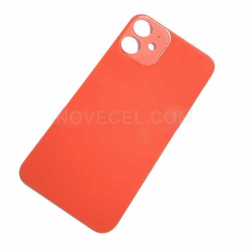 Big Hole Rear Glass Replacement Parts for iPhone 12 mini_Red