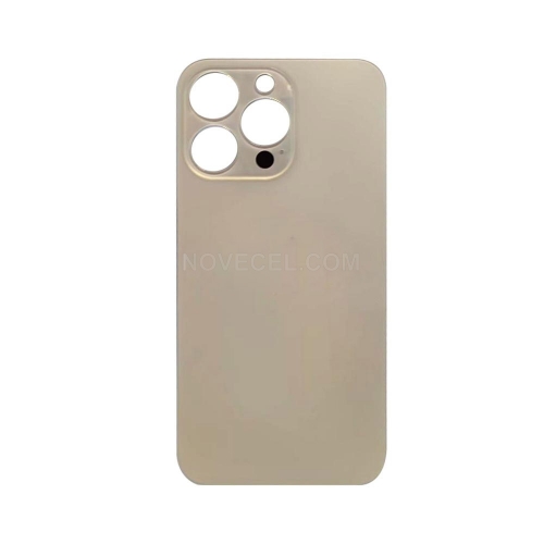Big Hole Back Cover Glass Replacement for Apple iPhone 13 Pro_Gold