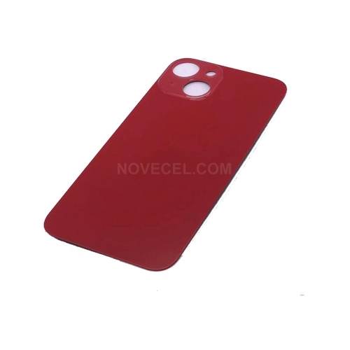 Big Hole Back Cover Glass Replacement for Apple iPhone 14_Red