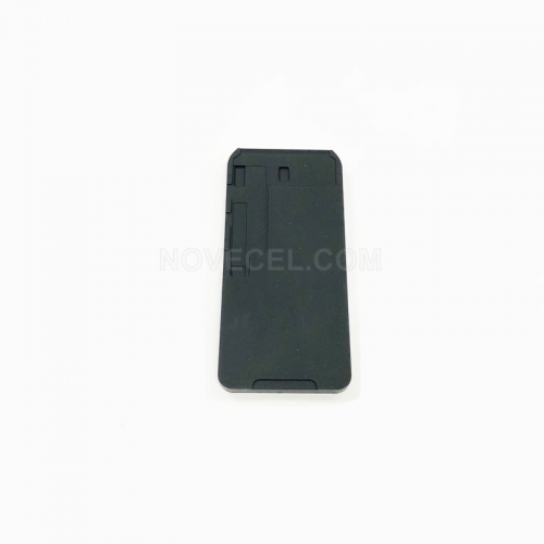 Black Rubber Laminating Pad with Flex Cable Space for iPhone 11/XR