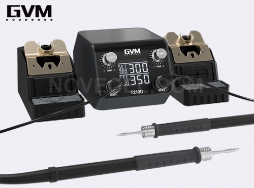 GVM T210D Constant Temperature Soldering Station - Double Welding Station