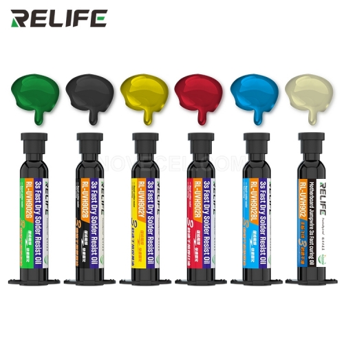 RELIFE 3S Fast Dry Solder Resist Oil - 6pcs