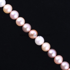 Mixed Color Freshwater Pearls Potato Beads, Approx 7.5~8.5mm, Approx 34cm~38cm/strand